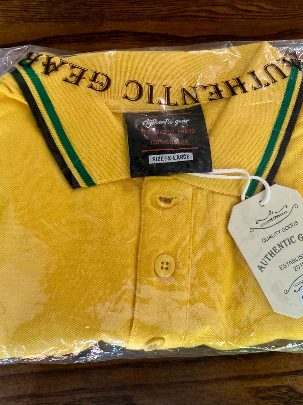Men’s Jamaica Polo Shirt, XL, New!